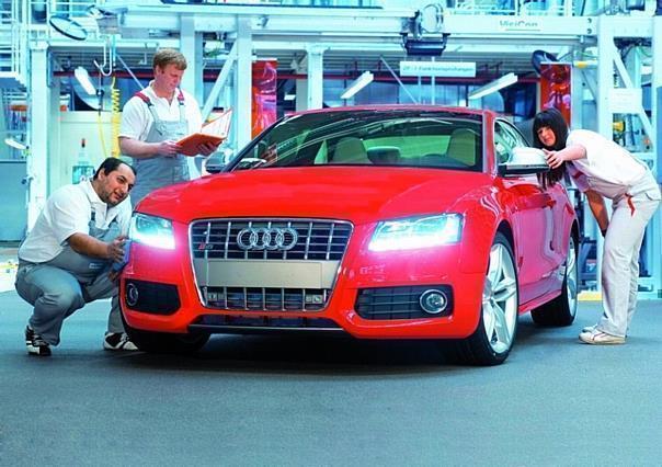 Montage des Audi S5 im Werk Ingolstadt.